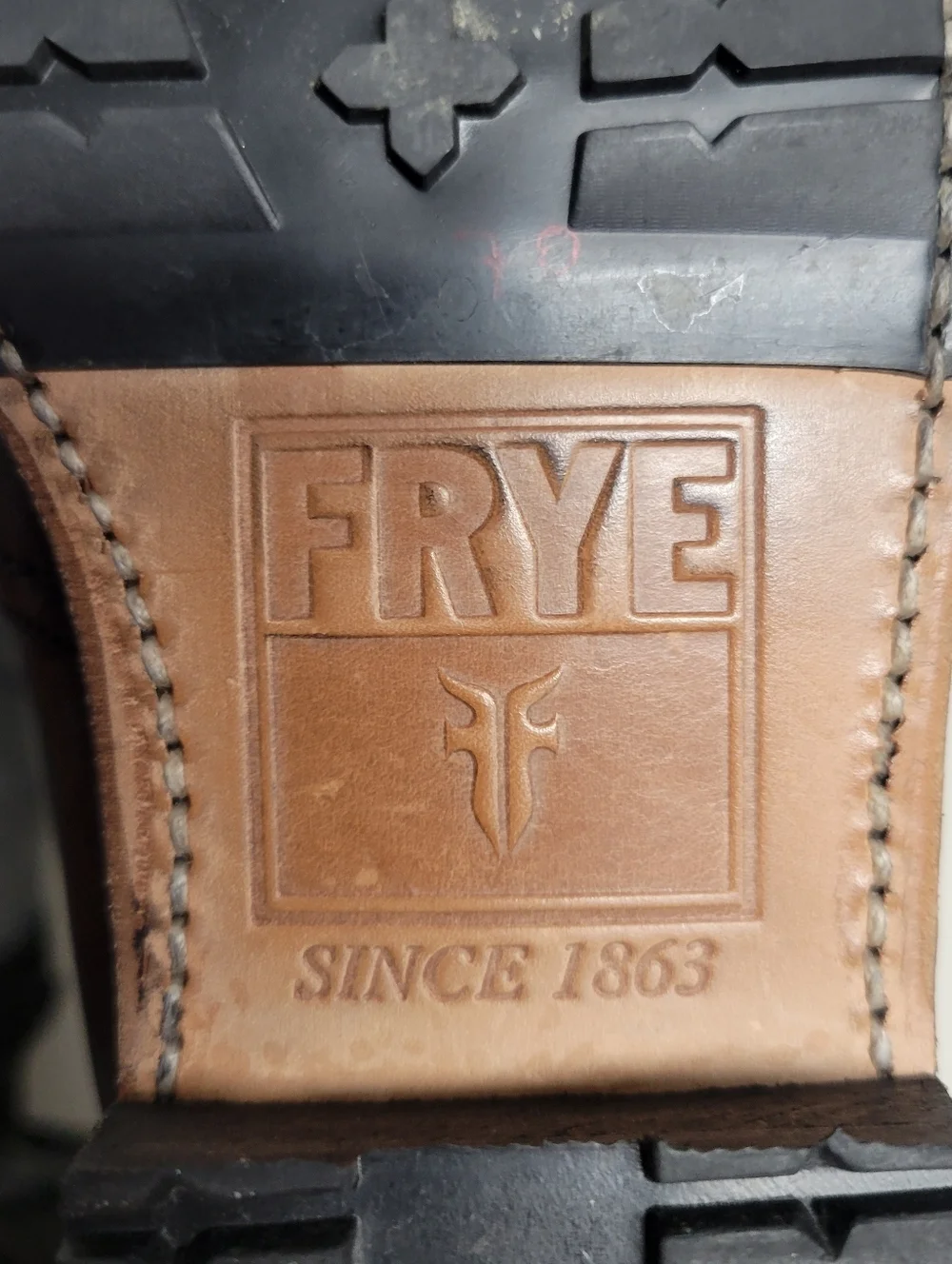 Frye  Leather Hight  Knee-High Riding Boots With With Rabbit Liner Size 8 1/2 M.